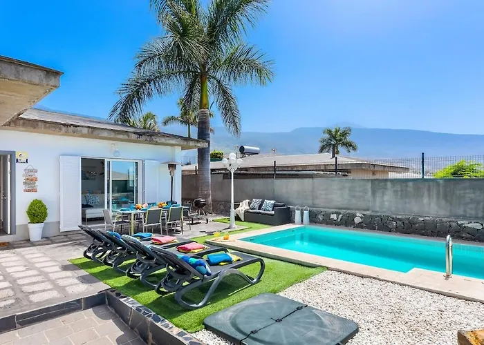 Piscina Privada Climatizada Teide Views, Bbq