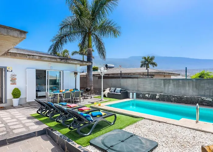 Piscina Privada Climatizada Teide Views, Bbq Casa de Férias *